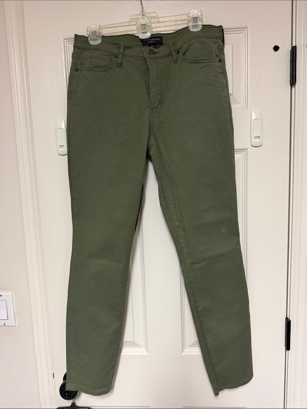 Banana Republic Olive Green Skinny Jeans